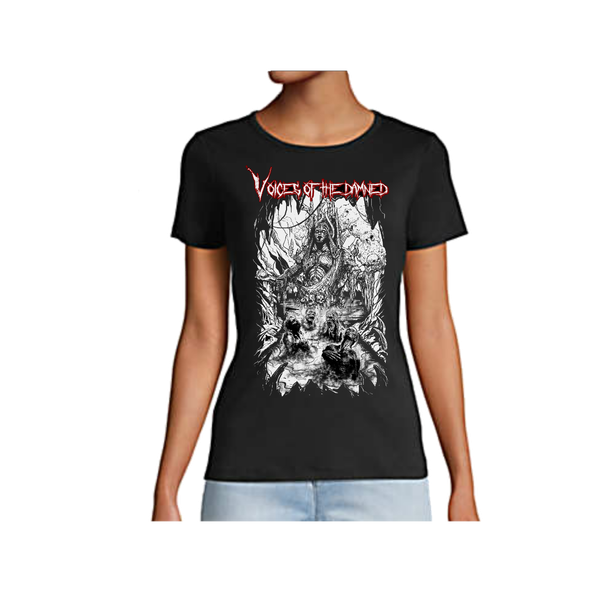 "Damned Souls" Women's Baby Doll Graphic Tee