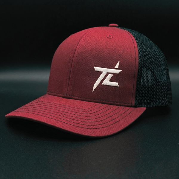 Maroon/Black "TL" Logo Hat