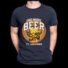 Unisex "One More Beer" T-Shirt -Navy