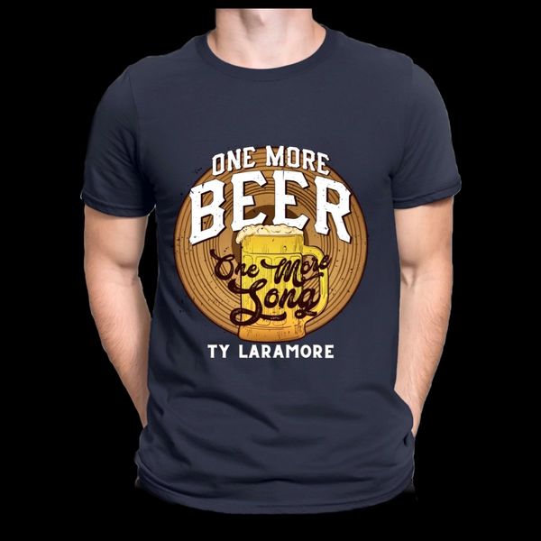 Unisex "One More Beer" T-Shirt -Navy