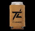 "TL" Suede Koozie- Brown/Black