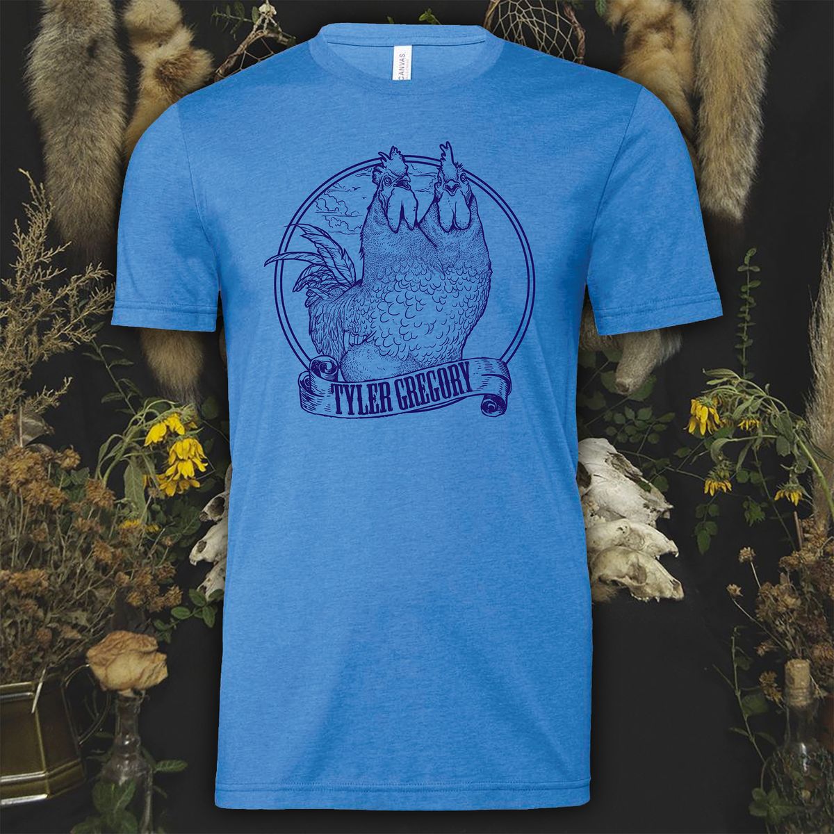 Rooster T-Shirt Blue