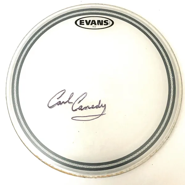 The Rods / Carl Canedy USED Autographed Drum Head