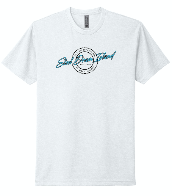T-Shirt Blk/Blue Logo White