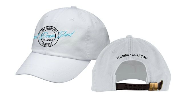 HAT - Blk/Blue Logo WHITE