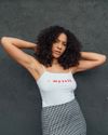 "Myself" tank (white)