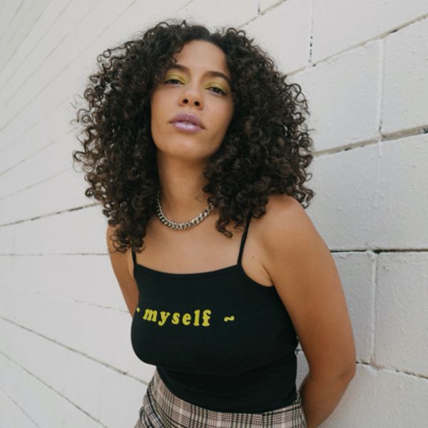 "Myself" tank (black)