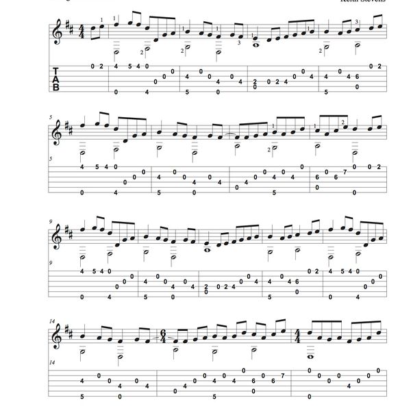 Two Easy Pieces in DADGAD Tuning