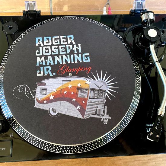 "Glamping" Vinyl Record Slip Mat