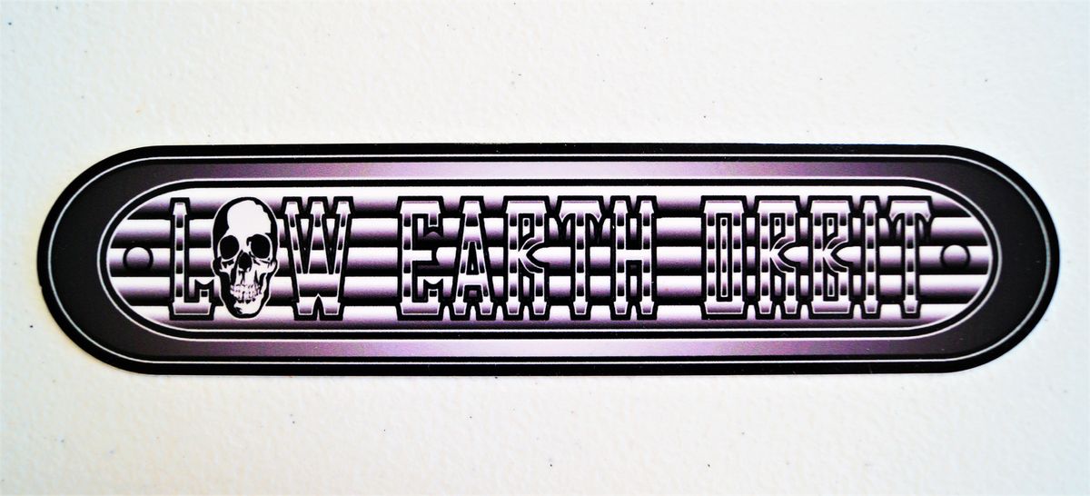 Low Earth Orbit Skull Sticker