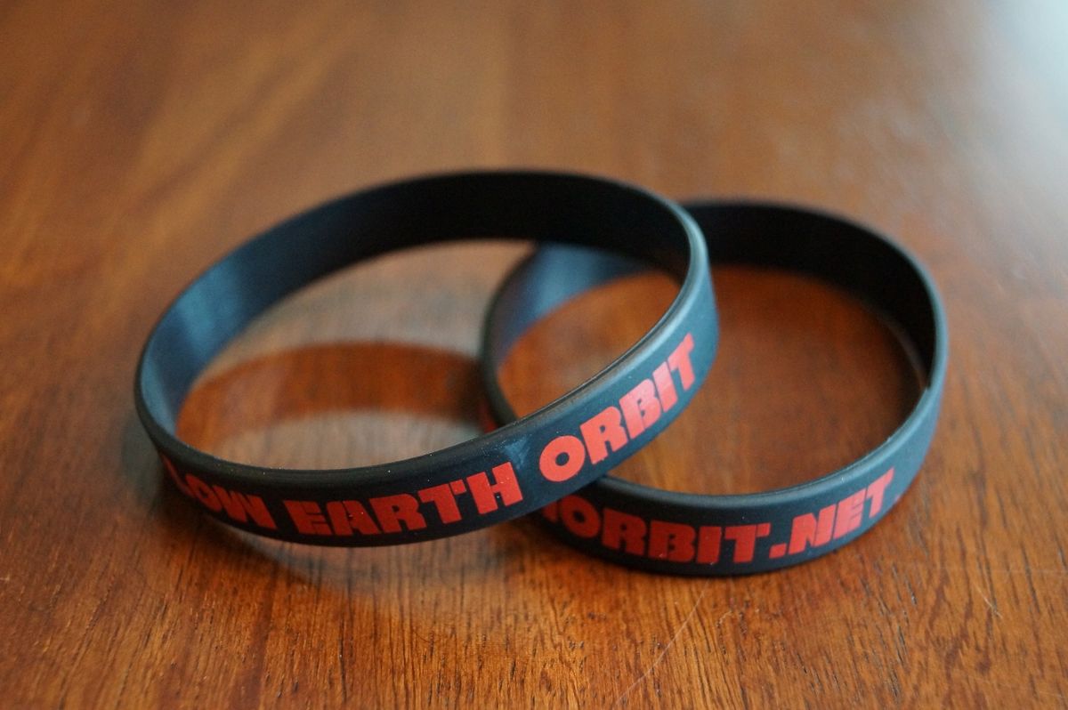 Lot of 2 Low Earth Orbit Wristbands