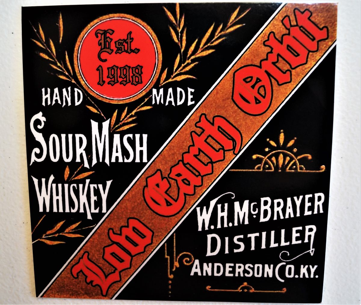 New Low Earth Orbit Whisky Song Logo Sticker 6"
