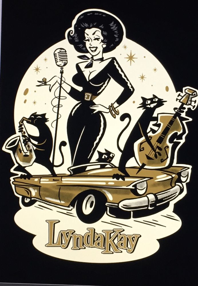Lynda Kay Cool Cats Sticker 3"