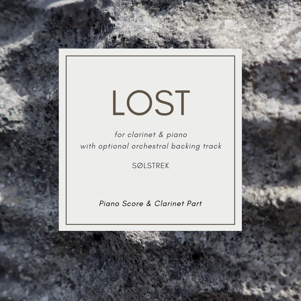 Lost - Intermediate Level Clarinet & Piano Sheet Music & Backing Track