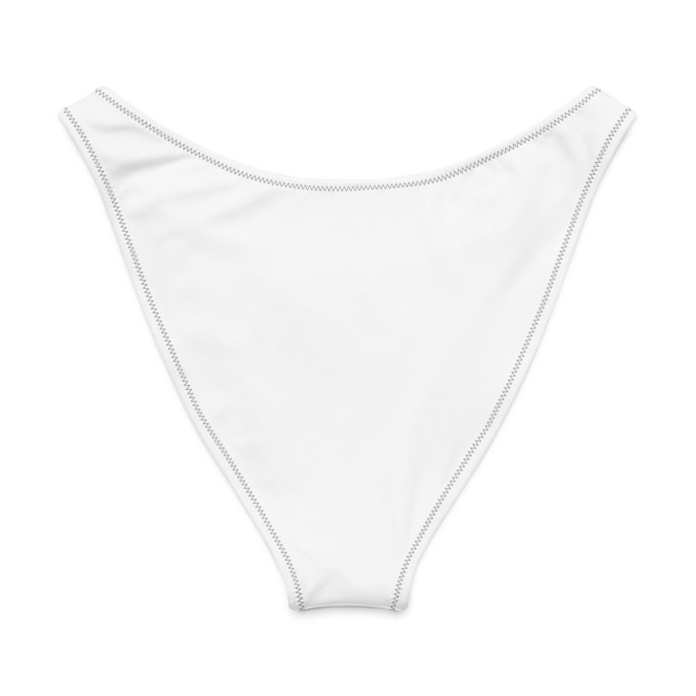 All-Over Print Recycled V-Cut Bikini Bottom