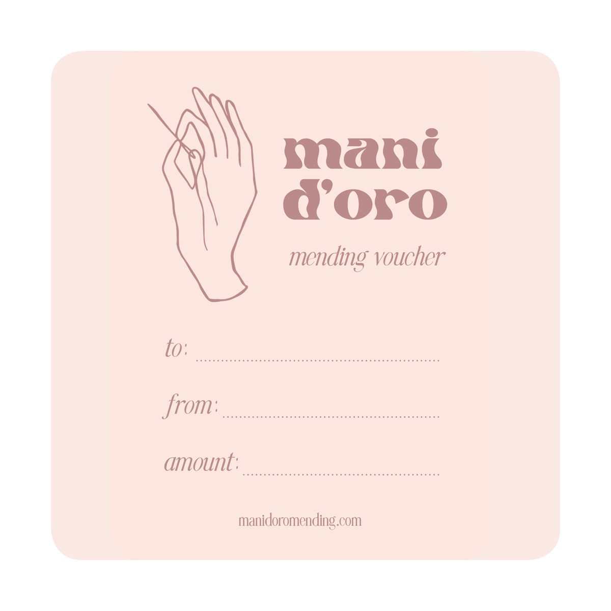 Mani D'oro Mending Voucher