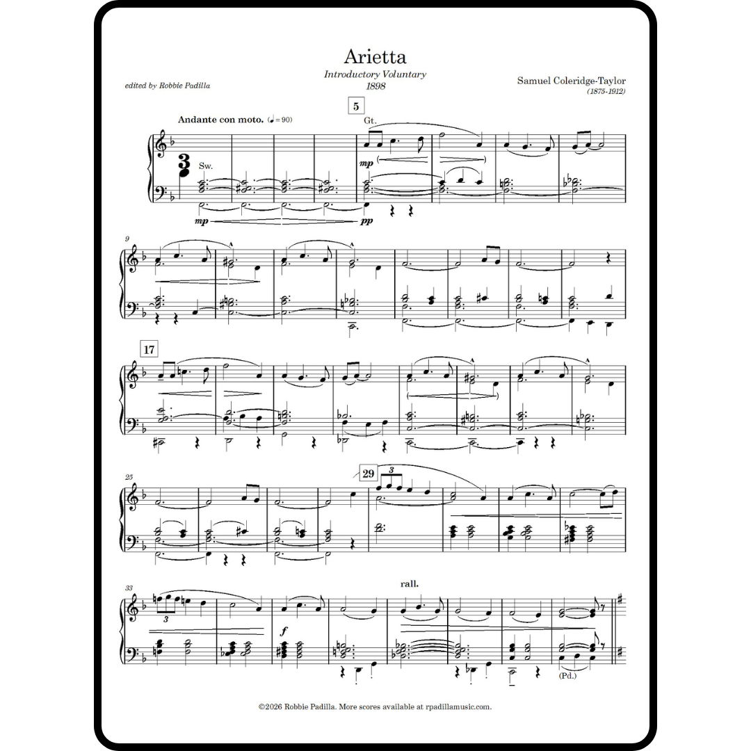 Coleridge-Taylor: Arietta