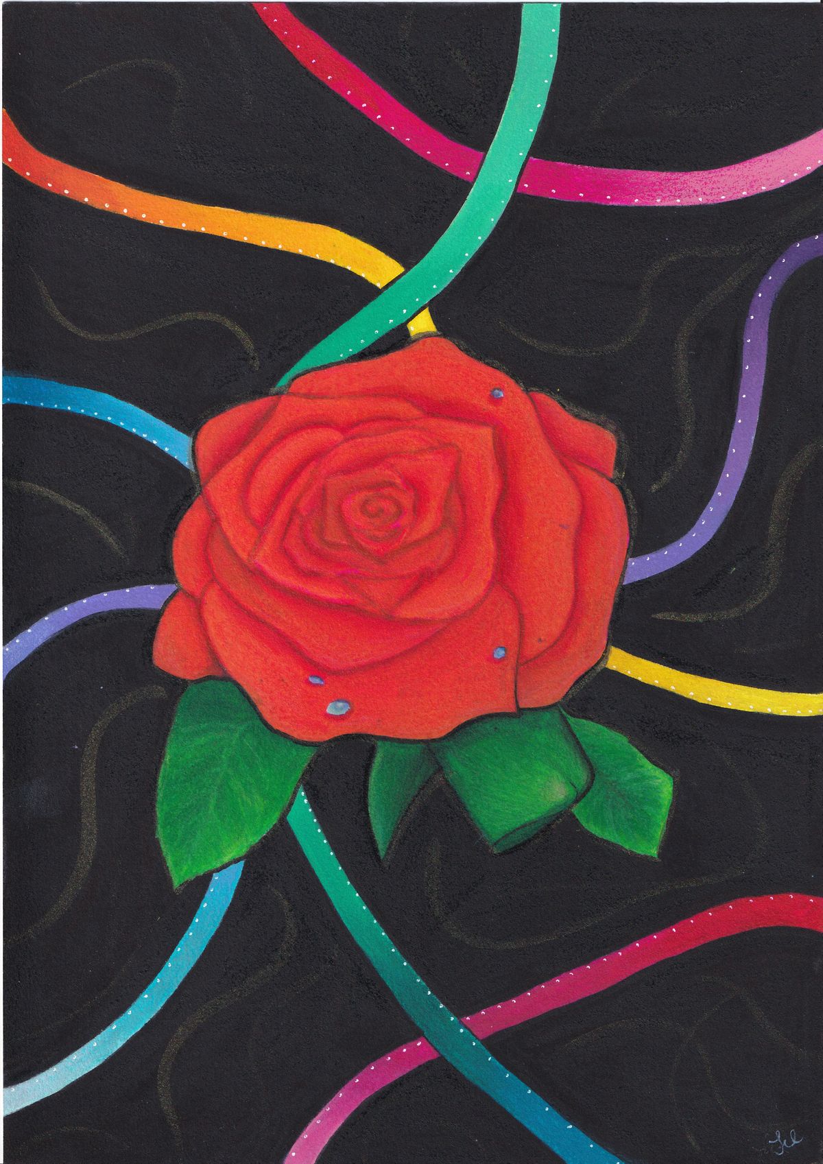 Original Painting "Rose" (A4)