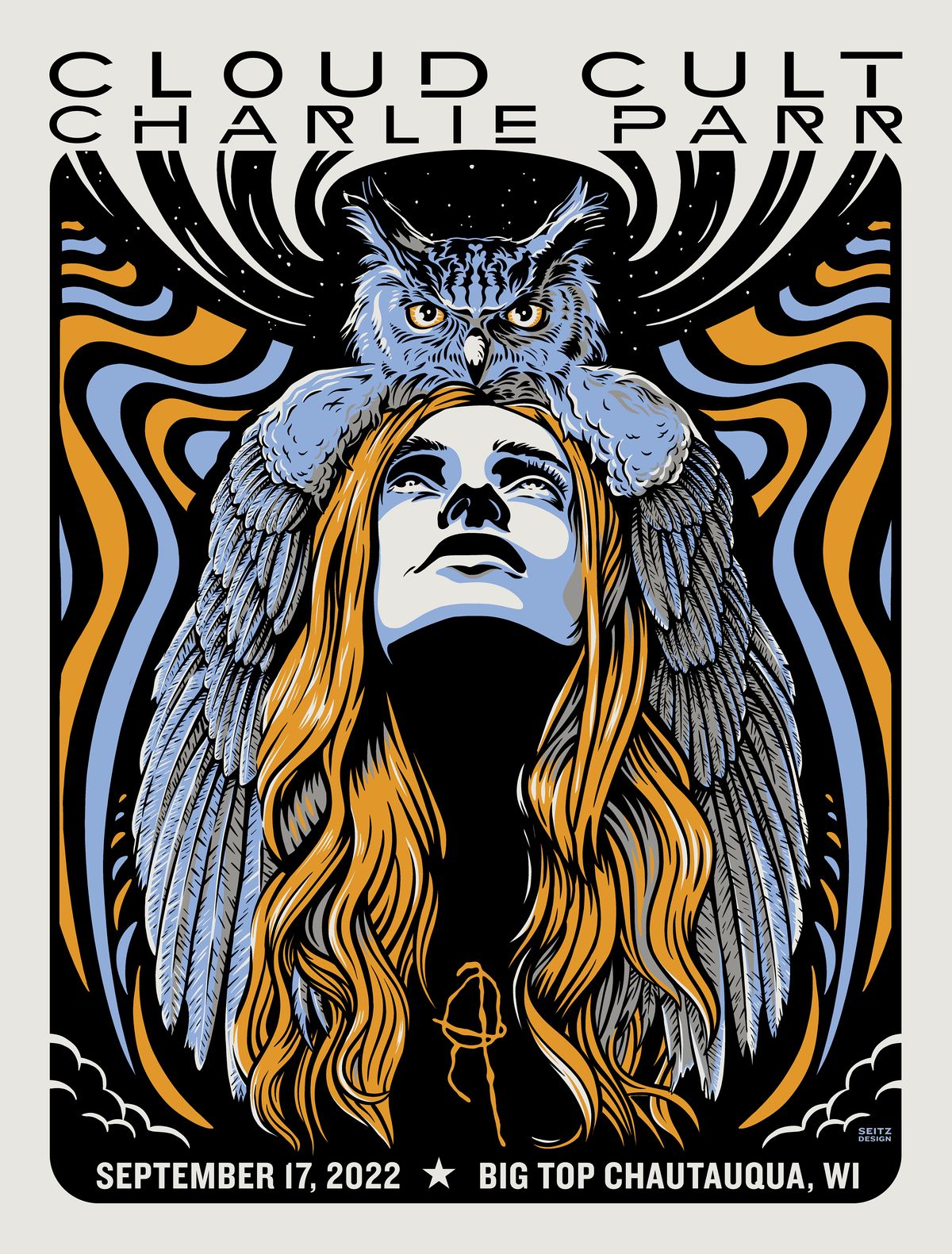 2022 Cloud Cult/Charlie Parr Screen Printed Poster