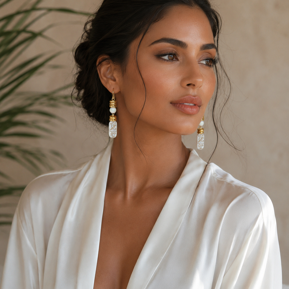 Hieroglyphic Elegance Earrings