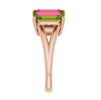 “Sorority Bloom” Peridot & Pink Topaz Ring