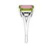 “Sorority Bloom” Peridot & Pink Topaz Ring