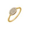 Golden Essence 14K Yellow 1/5 CTW Natural Diamond Cluster Ring