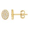 Golden Essence 14K Yellow 1/6 CTW Natural Diamond Cluster Earrings