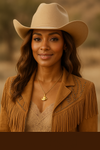 14K Yellow Cowboy Hat 18" Necklace