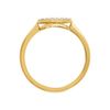 Golden Essence 14K Yellow 1/5 CTW Natural Diamond Cluster Ring