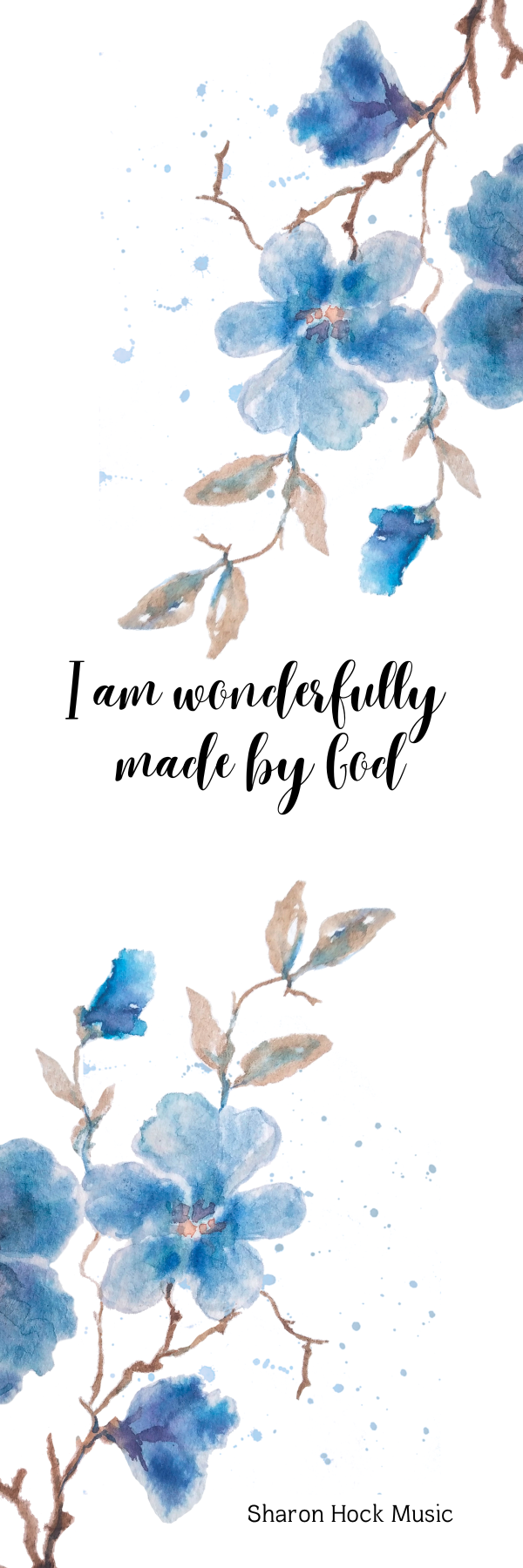 Wonderfully Made Bookmark - Digital Download