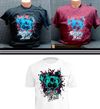 Gas mask T-shirt (Black or Burgundy)