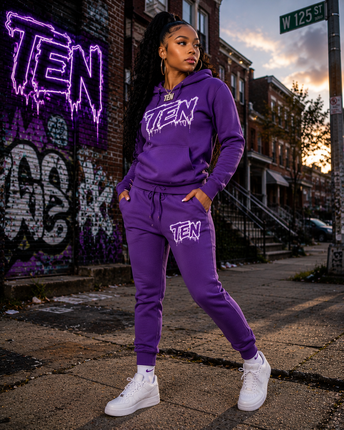 Ten purple Jogger