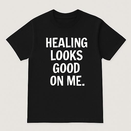 Healing Looks Good On Me T-Shirtđź‘• (Black)