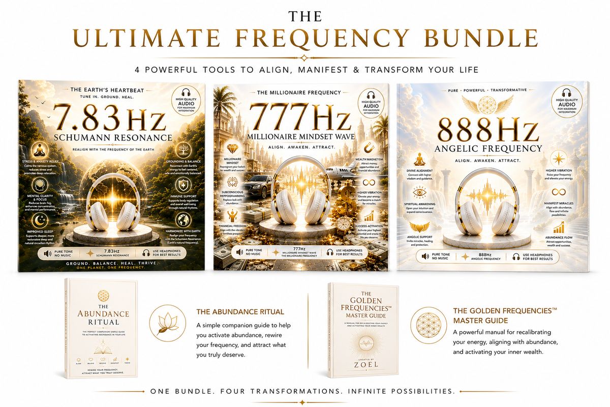 Frequencies MASTER BUNDLE + Abundance Ritual Guide Pdf + The Golden Frequencies Master guide