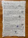 Handwritten Lyrics