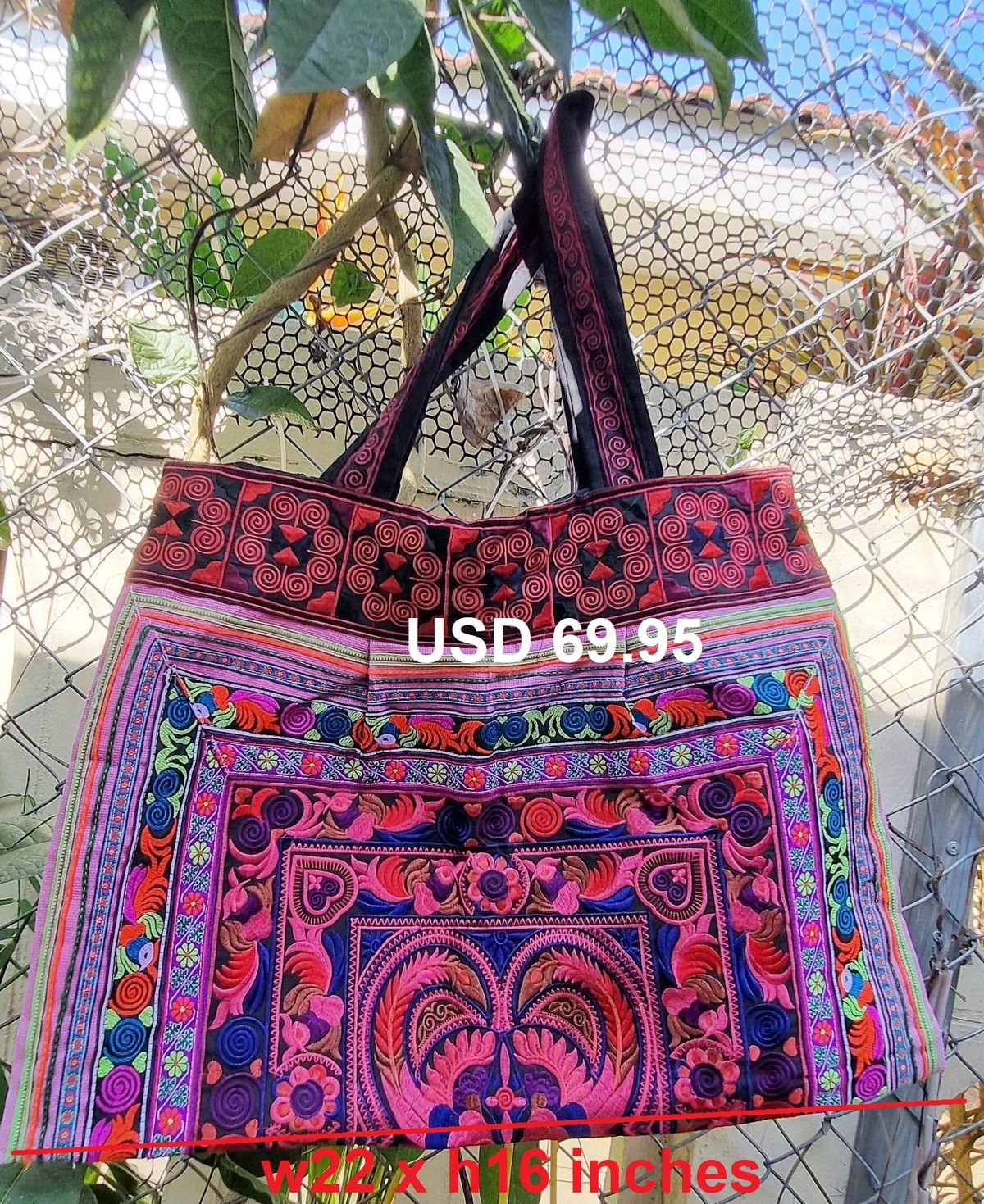 Handmade Bohemian And Ethnic Purses With Embroidery F7