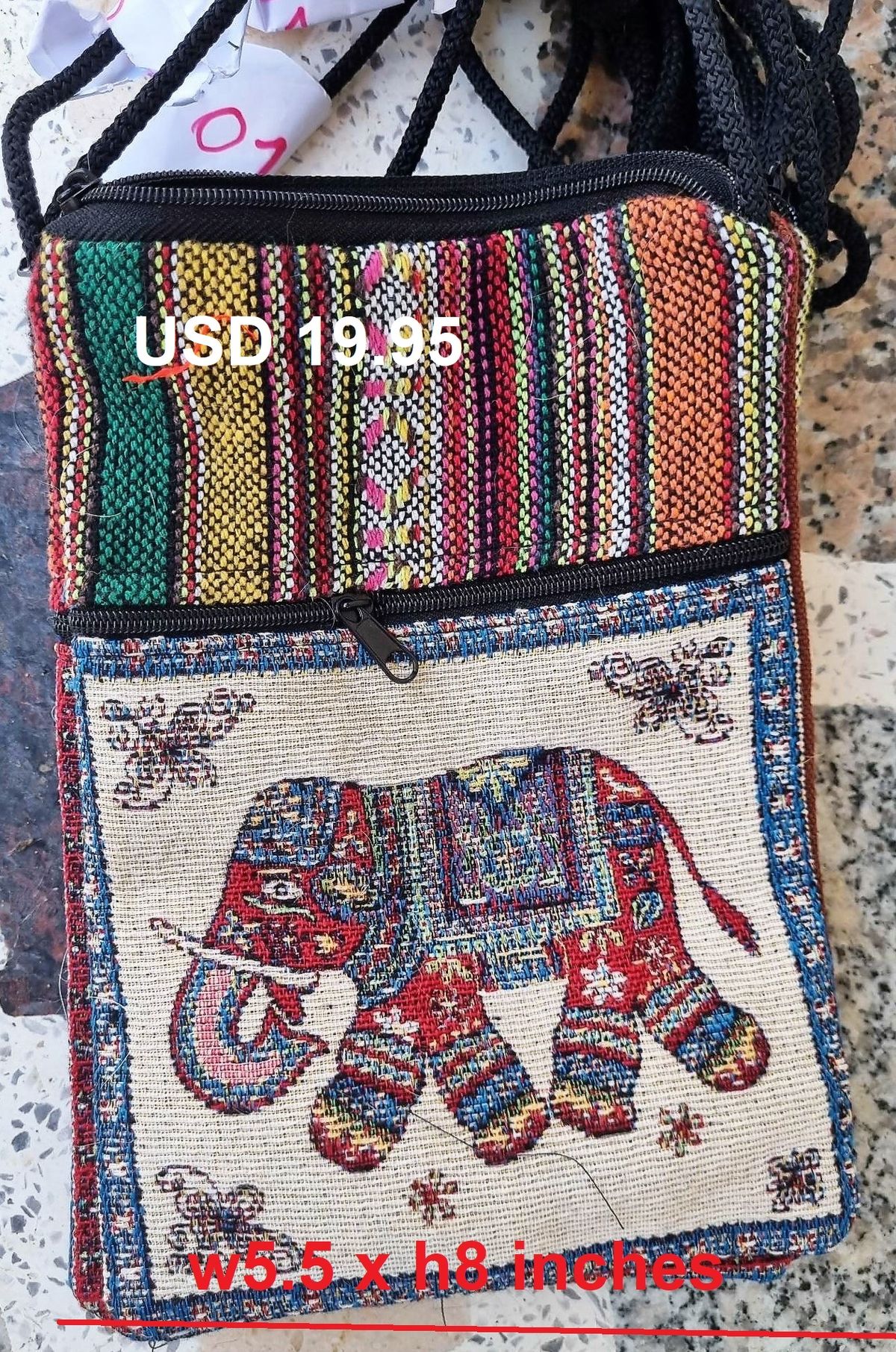 Handmade Bohemian And Ethnic Purse With Embroidery E2