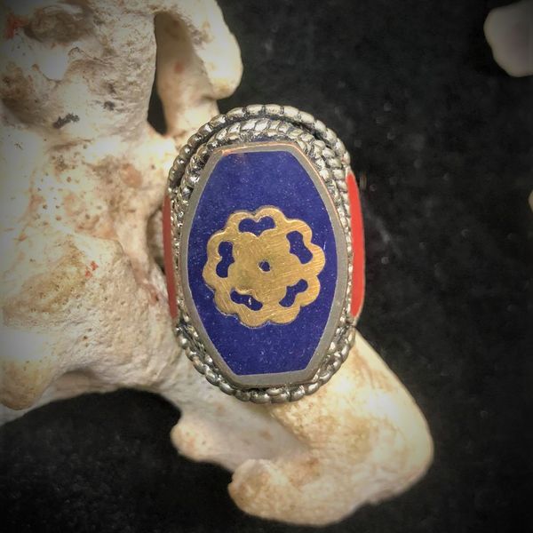 Lapis Flower Ring