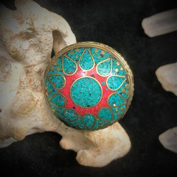 Boho Blue Moon Ring
