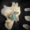 Turquoise Coral Oval Ring