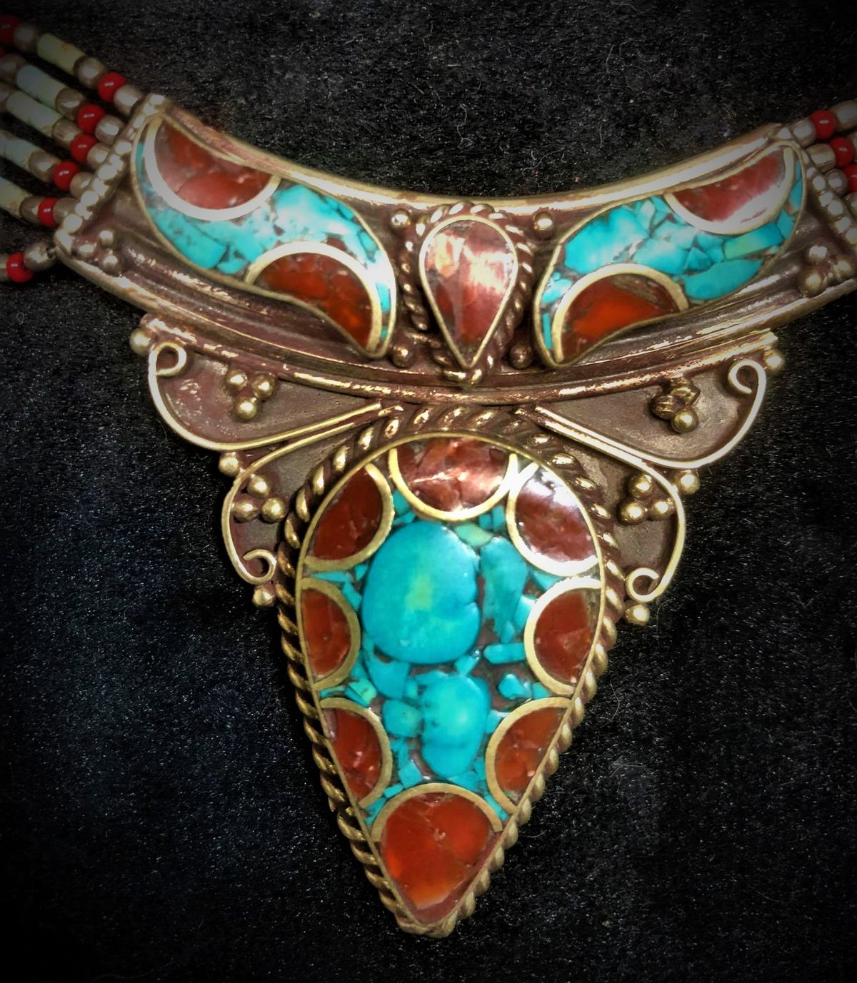 Turquoise and Coral 2