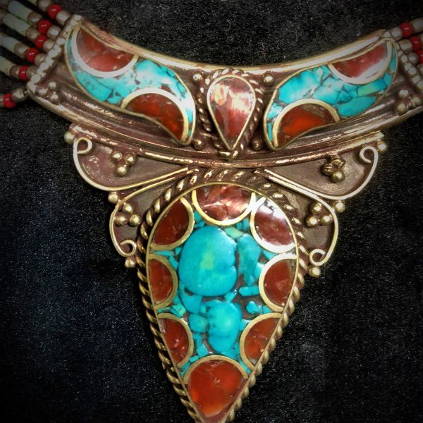 Turquoise and Coral 2