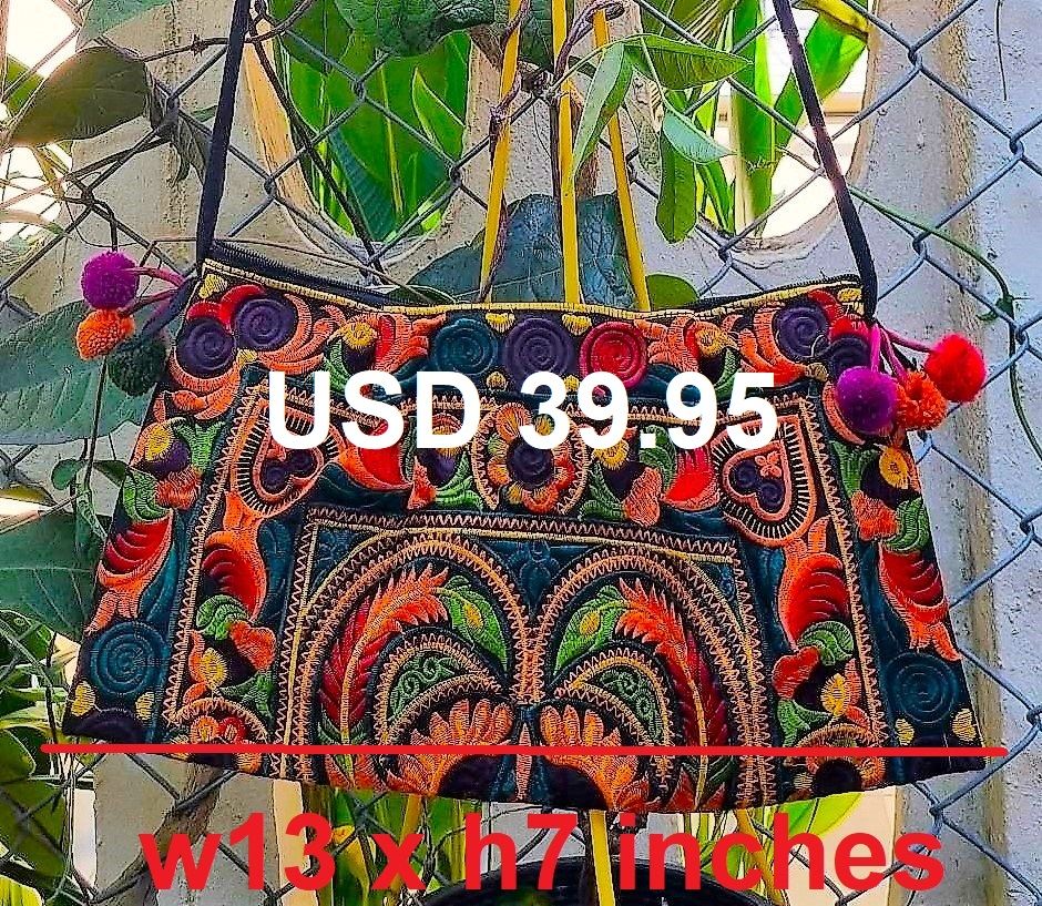 Handmade Bohemian And Ethnic Purses With Embroidery F12