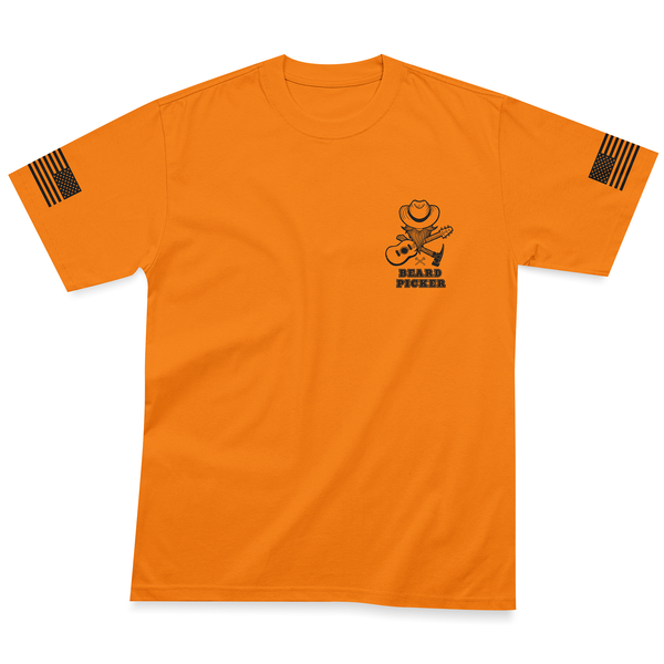 Beard Picker Logo Tee - Safety Orange