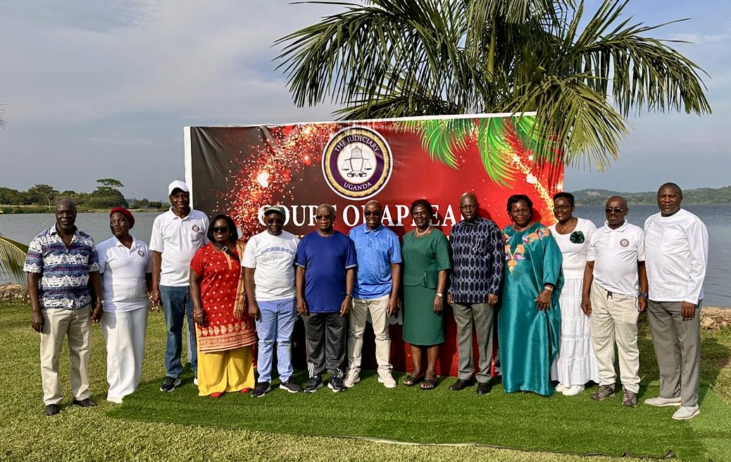 Justice Fredrick Martin Stephen Egonda-Ntende, Justice Cheborion Barishaki, Justice Christopher Gashirabake, Lady Justice Margaret Tibulya, Justice Moses Kazibwe Kawumi, Justice Dr. Asa Mugenyi, Lady Justice Florence Nakachwa, Justice John Mike Musisi, Justice Byaruhanga Jesse Rugyema, Lady Justice Esta Nambayo, Lady Justice Cornelia Sabiiti Kakooza, and Justice Musa Ssekaana