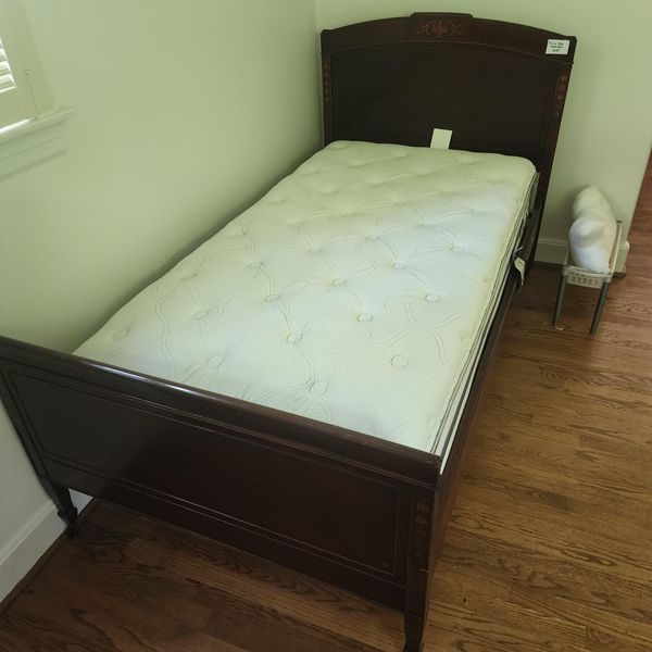 Antique Twin Bed with new mattress