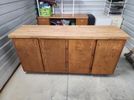 Wood Storage Cabinet with Work surface