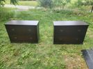 Mocha Brown Lateral Filing Cabinets 1 Pair
