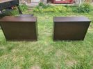 Mocha Brown Lateral Filing Cabinets 1 Pair